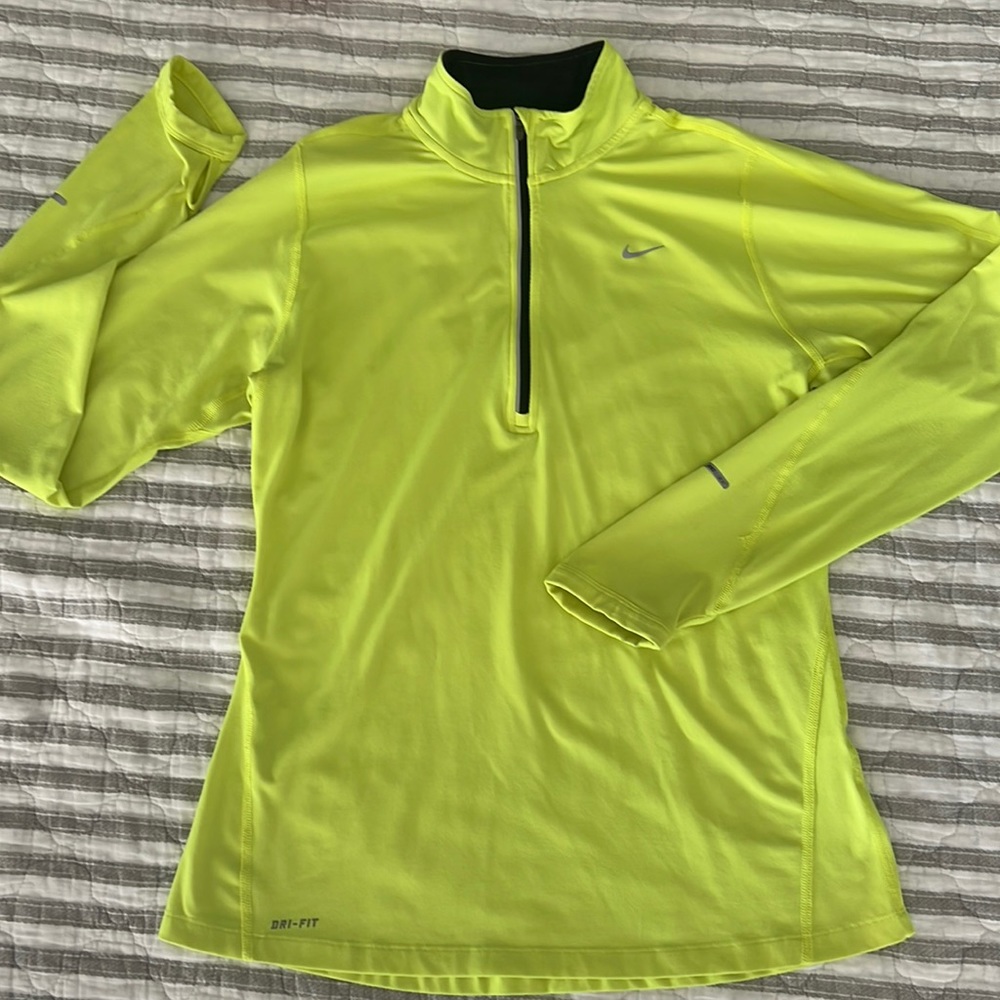 Nike Highlighter Yellow Running Jacket- M